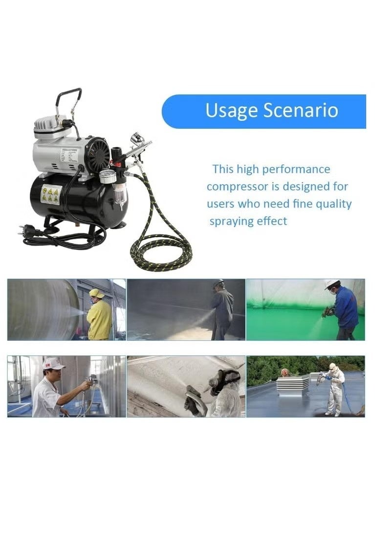 ضاغط هواء لرش الطلاء عالي الكفاءة، ضاغط هواء احترافي بدون زيت، هادئ، مضخة ضغط عالي، مجموعة مضخة رش الطلاء للأعمال الخشبية. - Image 4